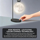 Levitating Moon Lamp with 15W Wireless Charger 3D Printed Realistic Lunar Texture, 3 Color Modes, V1341-ZY-45FE4GRA-SILVER