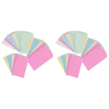 2-Pack Notebook Insert Paper Refill with 3 Books Binder Replacement Inserts for Note Taking and V1369-AZ3-W-20868