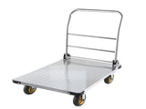 Platform Truck, 907.18 kg Capacity, Heavy Duty Steel Flatbed Cart with Swivel Wheels and Handle, V952-ZDPBC2000LBSULEYG001V0