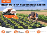 Weed Barrier Landscape Fabric, 3*300FT Heavy Duty Garden Weed Fabric, Woven PP Weed Control Fabric, V952-JBXBZ3300FT3AOCDOV0