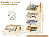 4 Tiers Hanging Closet Organizer, Stable and Reliable, Enduring and Sag Resistant, Unique V1369-AZ3-W-12302