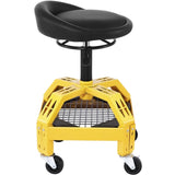 Rolling Garage Stool, 300LBS Capacity, Adjustable Height from 24 in to 28.7 in, Mechanic Seat with V952-HSGLJGCKXCDBDZBARV0