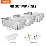 Cat Litter Box, 203 mm Deep, XL Extra Large Stainless Steel Cat Litter Box with Scoop, Wide V952-KFSMSPCBXG3JORQ03V0