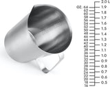 Stainless Steel Measuring Jug - 304 Stainless Steel - with Handle Spout - Metal Pitcher with oz V1259-DP01-BO-90
