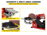 Belt Sander 4" x 36", Disc Combo Sander 6",Electric Adjustable Bench Belt Sander 375W,Grinder Bench V952-915BD-46NSDJ00001V3