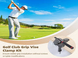 Golf Club Grip Vise Clamp Kit, Adjustable Golf Club Vice Clamp, 360 Degrees Rotating Golf Shaft V1369-AZ3-W-08959