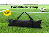 Everfit Soccer Net Baseball Pitching Football Goal Training Aid 9 Target Zone PN-B025-BL