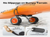 Kayak Cart, 90 kg Load Capacity, Foldable Kayak Trolley with 25.4 cm Solid Rubber Tires & 1 Ratchet V952-SPSPHTTC10IN3S906001V0