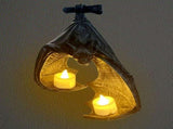 Halloween Bat-Shaped Candlestick Resin Hanging Garden Statue Sculptures Crafts Candle Holder for V1294-YM0716-10347709