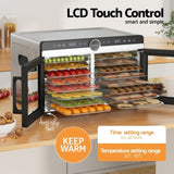 Devanti 16 Trays Food Dehydrator Dual-Zone Stainless Steel FD-E-601A-16T-SS