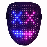 LED Mask with Gesture Sensing, Light-Up Transforming Face Cover for Halloween, Christmas, Cosplay & V1192-AZ-W-3970