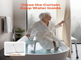 Tub Transfer Bench for Bathtub, 180 kg Capacity Heavy Duty Shower Chair with Arm, Backrest and V952-GDSYGZYTLSLB9D365001V0