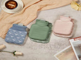 3 Pcs Mini Hot Water Bottle for & Cold Compress with Cover 320ml Silicone Microwave Heating Bottles V1259-DP01-A-1144