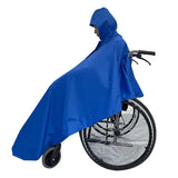 Waterproof Wheelchair Rain Poncho with Thermal Lining, Polyester Mobility Scooter Cover for Elderly V1189-LC-HW-00248