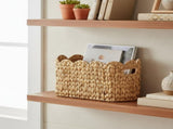 Toilet Paper Storage Basket,Scalloped Wicker Basket for Bathroom Organizers and Storage,Hand-Woven V1258-DP02-F-949