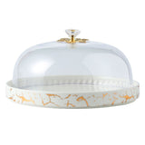 Dessert Plate Ceramic Dome Bread Plate Cover Appetizer Cover Mini Cover Glass Bell Jar V1370-AZ4-06593
