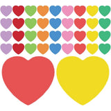 2 Sets Heart Shaped Paper Cutouts for Valentine Crafts Messages V1192-AZ-W-21465