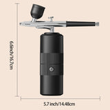 Green Portable Wireless Airbrush Kit, Versatile for Nail Art, Painting, Makeup, and Model Making V1232-MJYSPJ003