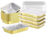 40PCS Aluminum Foil Pans with Lids, 33oz Rectangular Disposable Foil Food Containers with Plastic V1369-AZ3-W-08766