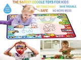 Water Doodle Mat, Large babies Painting Mat, Clean Drawing Mat with Neon Colors, Educational Toys V1263-JX-1866