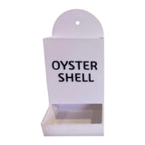 Automatic Chicken Oyster Shell & Grit Feeder - Metal Hanging Poultry Feeder Trough for Hens, V1366-AZ2-W-16501
