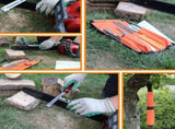 Chainsaw Chain Sharpening Kit with Roll-Up Pouch, Round Files, Flat File, Depth Gauge, Guide and V1341-ZY-M3SQ5TXT-D