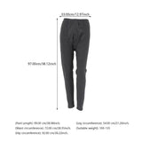 Mens Black Thermal Pants with Dual-Layer Insulated Fabric, Base Layer Bottom for Warmth and Cold V1370-AZ4-14560
