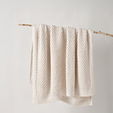 Bianca Sofala Cream Polyester Chenille Throw Rug 130 x 170 cm V442-BCA-THROW-SOFALA-CREAM-RE
