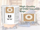 12 Pack 23743 VF3502 Vacuum Bags Compatible with Ridgid 12 to 16 Gallon Wet Dry Vacuums, High V1258-DP02-WO-1078