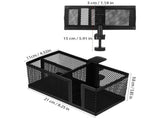 Black Desktop Organizer with Multiple Compartments for Home Office, Tech Accessories, and Stationery V1370-AZ4-14784