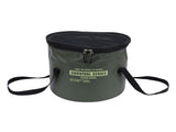 Cloth Folding Bucket with Mesh Pouch Portable Draining Basket Water Container for Outdoor Camping V1294-YM0901-3111240248012
