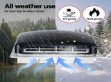Weisshorn Caravan Air Vent Roof Hatch 12V Shower Fan Reversible Airlfow Rainy Use Camper CV-VENT-42X42X11-FAN-GY