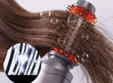 2 in 1 Cordless Hair Straightener Brush Curling Iron with LCD Display-Grey V1263-JX-7413-2