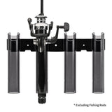 Fishing Rod Holder for Boat, Yacht, Garage Side Storage Tool, 4 Tube Rod Rack, Wall Mounted Fishing V1366-AZ2-W-14520