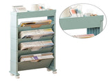 Classroom Bookshelf Multilayer with Universal Wheel Book Storage Shelving for Living Room V1294-YM0512-3117220266612