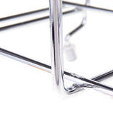 Glass Cup Storage Holder Wine Glass Holder Silver Display Rack for Restaurants Kitchen 1Pcs Back to V1370-AZ4-15330