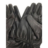 Ladies Genuine Sheepskin Leather Gloves Fleece Lined Warm Winter Womens in Black - M V563-BR-77-0004-BLK-M