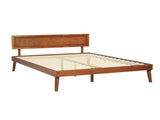 Artiss Bed Frame Queen Size Wooden Bed Base Walnut SPLAY WBED-SPLAY-Q-WAL-AB