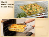 Glass Baking Pan, Glass Baking Dish, Oven Safe Square Glass Baking Pan, Tempered Glass Baking Dishes V1369-AZ3-W-08684