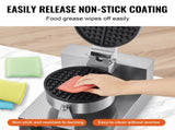 Commercial Waffle Maker, 1230W Round Waffle Baker Machine, Non-Stick Stainless Steel Belgian Waffle V952-SYBLSHFBJDPFYJ29AV3