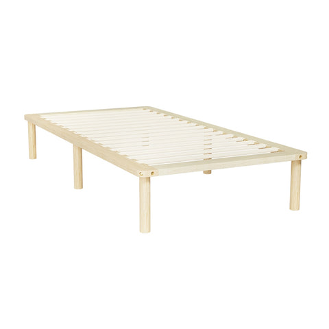 Artiss Bed Frame Single Size Wooden Base Mattress Platform Timber Pine AMBA WBED-AMBA-S-WD