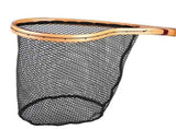 Wooden Fly Fishing Landing - Rubber Ghost Mesh & Release for Gentle Catch & Release - Trout Bass V1366-AZ2-W-16497