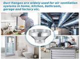 8 Inch to 4 Inch Duct Reducer Increaser Galvanized Steel Air Duct Adapter Round Crimped Pipe V1258-DP02-F-877
