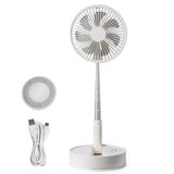 8 Inch Foldable Oscillating Standing Fan with Remote Control, 4 Speed Adjustable Portable Desk Quiet V952-CDFS8YCSSSF0UQN12V9