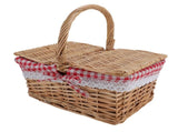 Wicker Picnic Basket with Lid Handle Removable Liner Multifunction Garden Harvest Basket for Flowers V1294-YM0901-3111250051311
