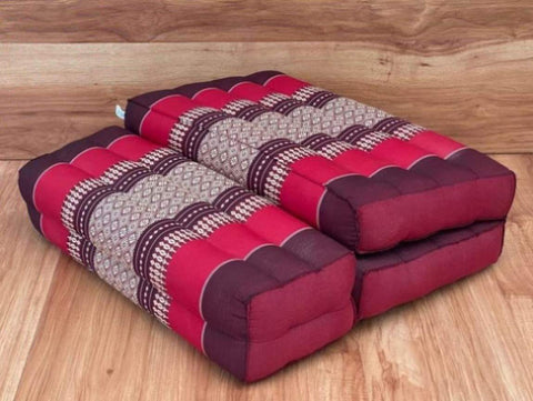 3-Fold Zafu Meditation Cushion Medium Size-RED V277-TTP3SEARBVLUERED