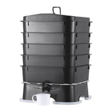 VEVOR 5-Tray Worm Composter, 50 L Worm Compost Bin Outdoor and Indoor, Sustainable Design Worm Farm V952-RCSDFX540SPPP2DPAV0