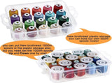 4 Layers Stackable Clear Storage Box/Organizer for Holding 80 Spools Home Embroidery & Sewing Thread V1258-DP02-C-1443
