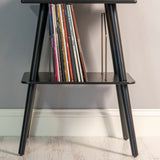 Victrola Eastwood II Turntable - Black Turntable Stand Bundle - Black V398-VTR-74-BLK-ST