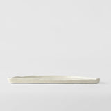Half Moon Plate 27cm Ivory White Glaze V637-C7627